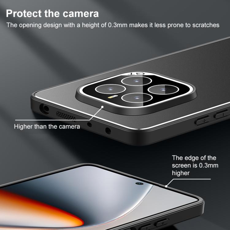For Honor GT Pro Golden Shield Metal Frosted Lens Film Phone Case