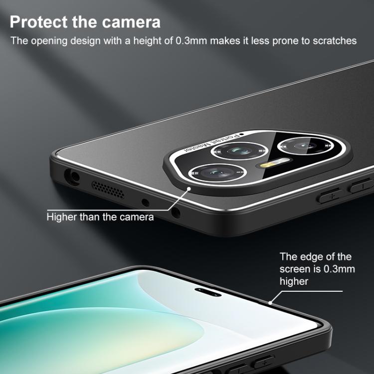 For Honor 400 Pro Global 160.8mm Golden Shield Metal Frosted Lens Film Phone Case