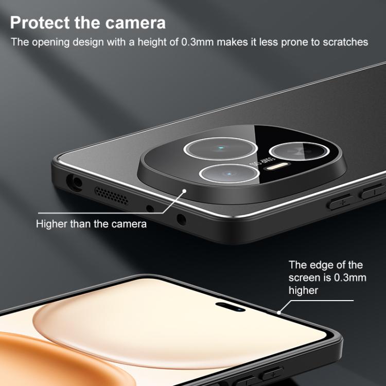 For Honor Power Golden Shield Metal Frosted Lens Film Phone Case
