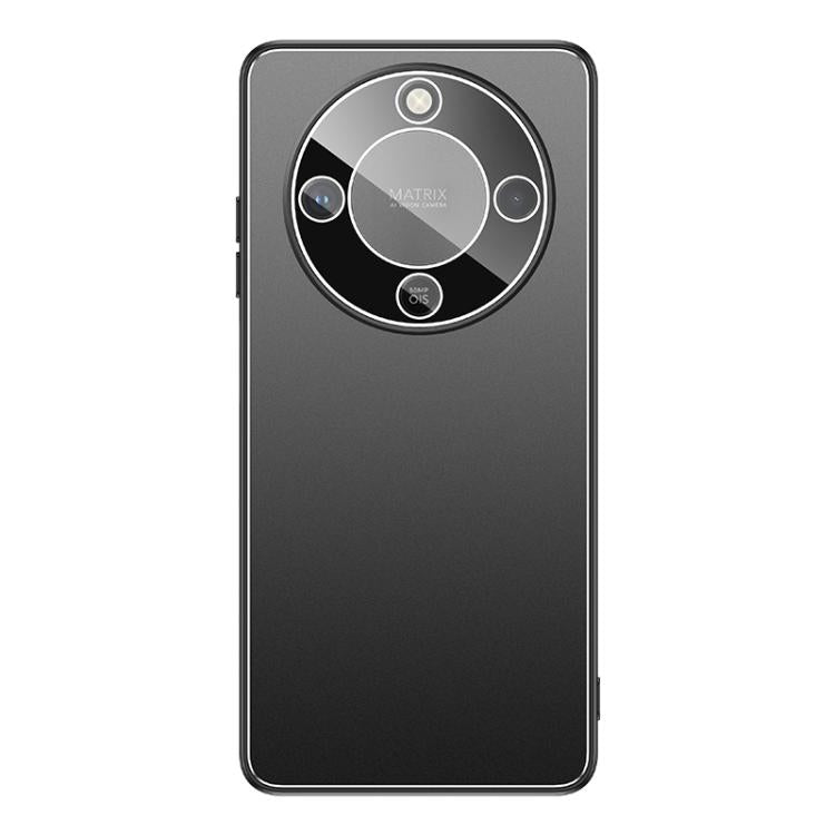 For Honor X70 Golden Shield Metal Frosted Lens Film Phone Case