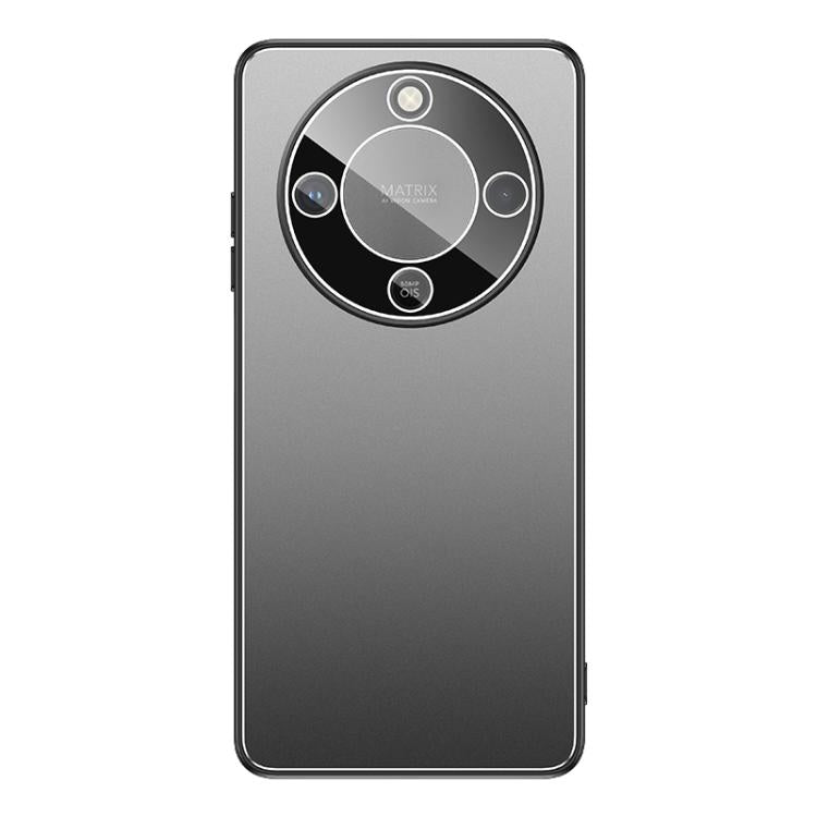 For Honor X70 Golden Shield Metal Frosted Lens Film Phone Case