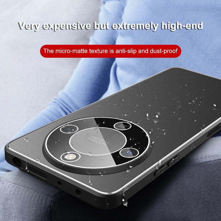 For Honor X70 Golden Shield Metal Frosted Lens Film Phone Case