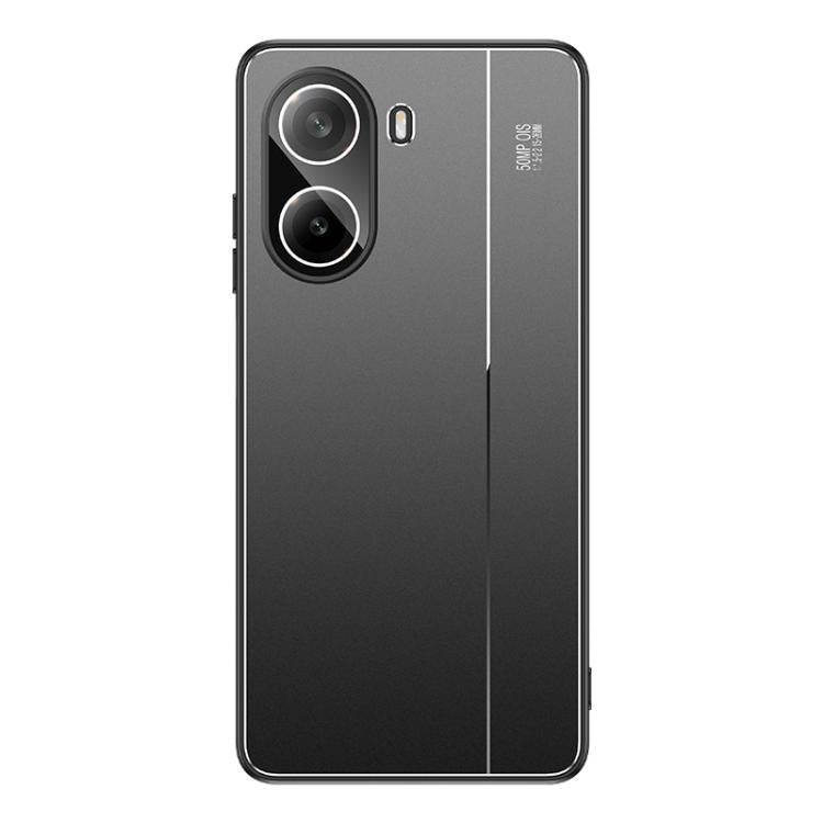 For Redmi Turbo 4 / Poco X7 Pro Golden Shield Metal Frosted Lens Film Phone Case