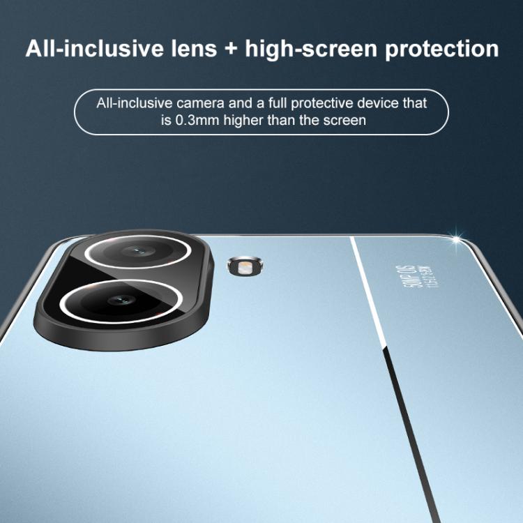 For Redmi Turbo 4 / Poco X7 Pro Golden Shield Metal Frosted Lens Film Phone Case