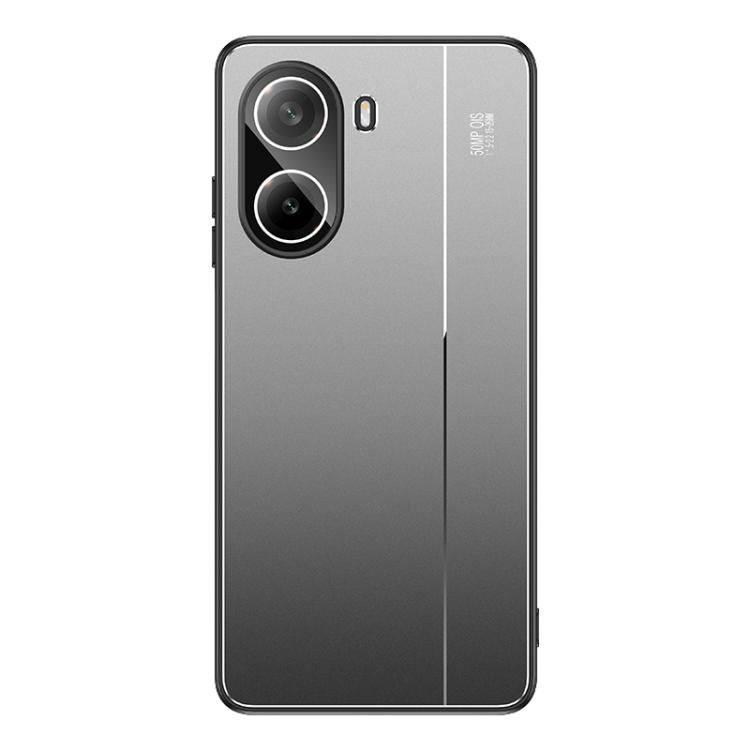 For Redmi Turbo 4 / Poco X7 Pro Golden Shield Metal Frosted Lens Film Phone Case