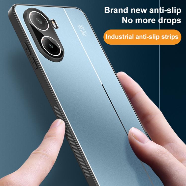 For Redmi Turbo 4 / Poco X7 Pro Golden Shield Metal Frosted Lens Film Phone Case