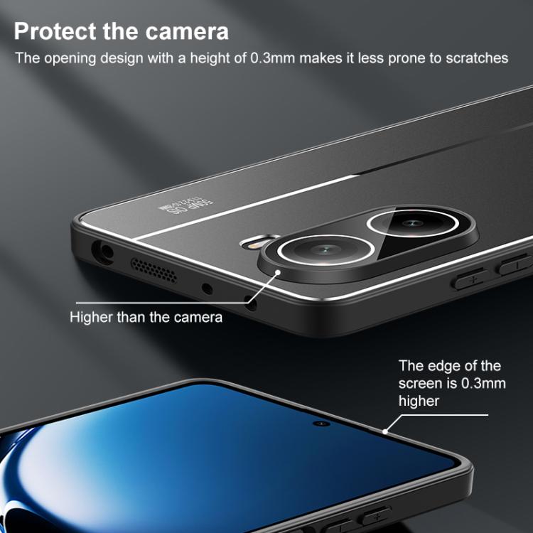 For Redmi Turbo 4 / Poco X7 Pro Golden Shield Metal Frosted Lens Film Phone Case