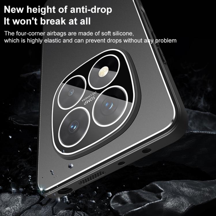 For Redmi Note 15 Pro+ 5G Global 163.3mm Golden Shield Metal Frosted Lens Film Phone Case