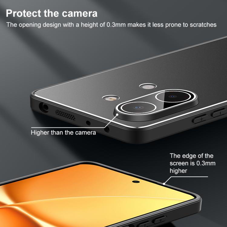 For Redmi Turbo 5 Max / Poco X8 Pro Max Golden Shield Metal Frosted Lens Film Phone Case