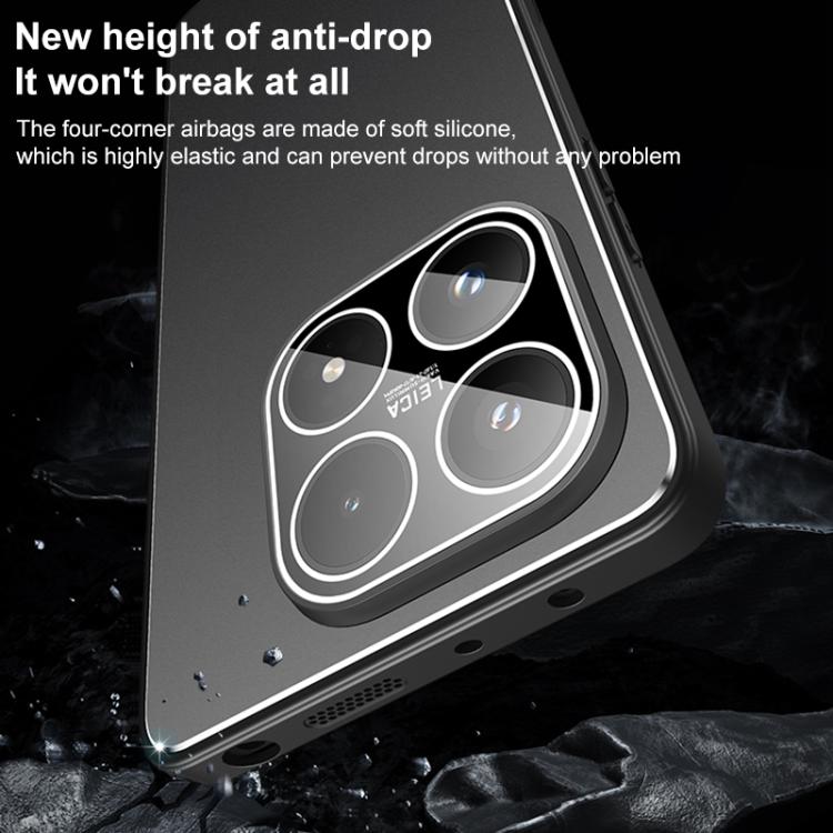 For Xiaomi 17 Golden Shield Metal Frosted Lens Film Phone Case
