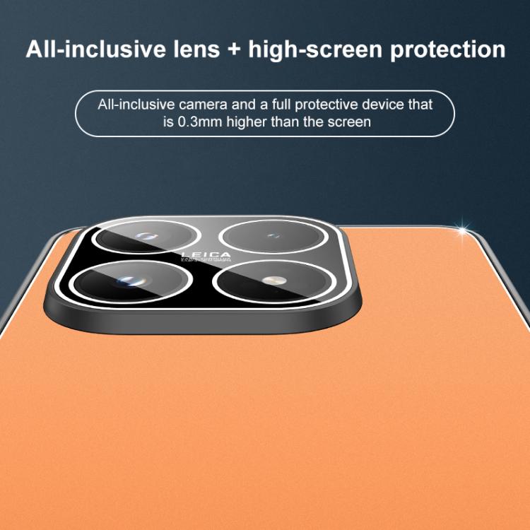 For Xiaomi 17 Golden Shield Metal Frosted Lens Film Phone Case