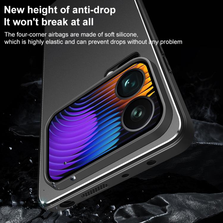 For Xiaomi 17 Pro Golden Shield Metal Frosted Lens Film Phone Case