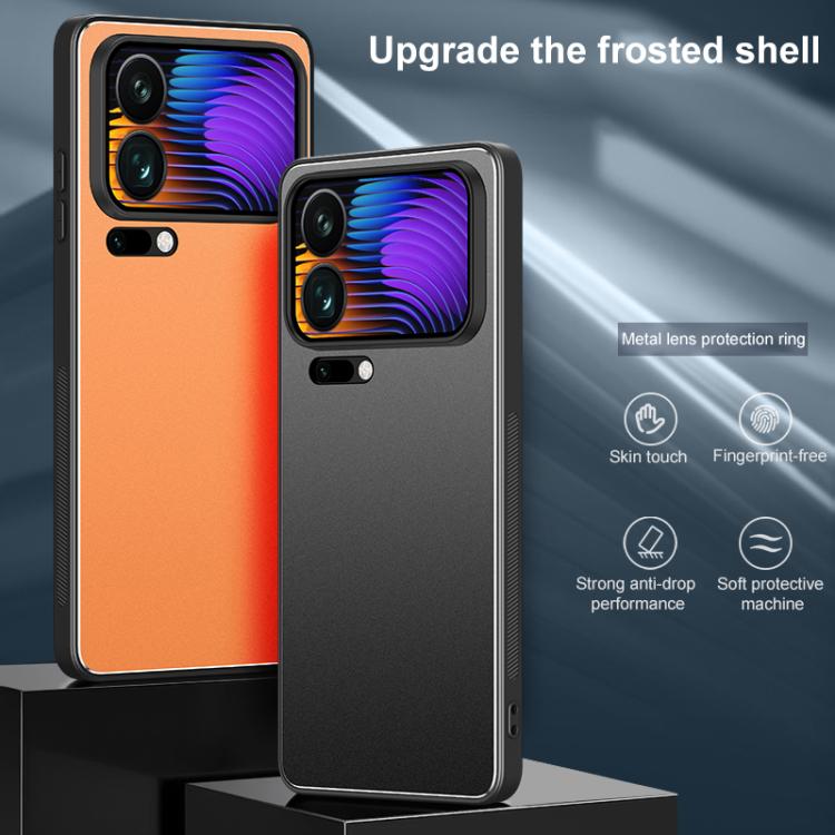 For Xiaomi 17 Pro Max Golden Shield Metal Frosted Lens Film Phone Case