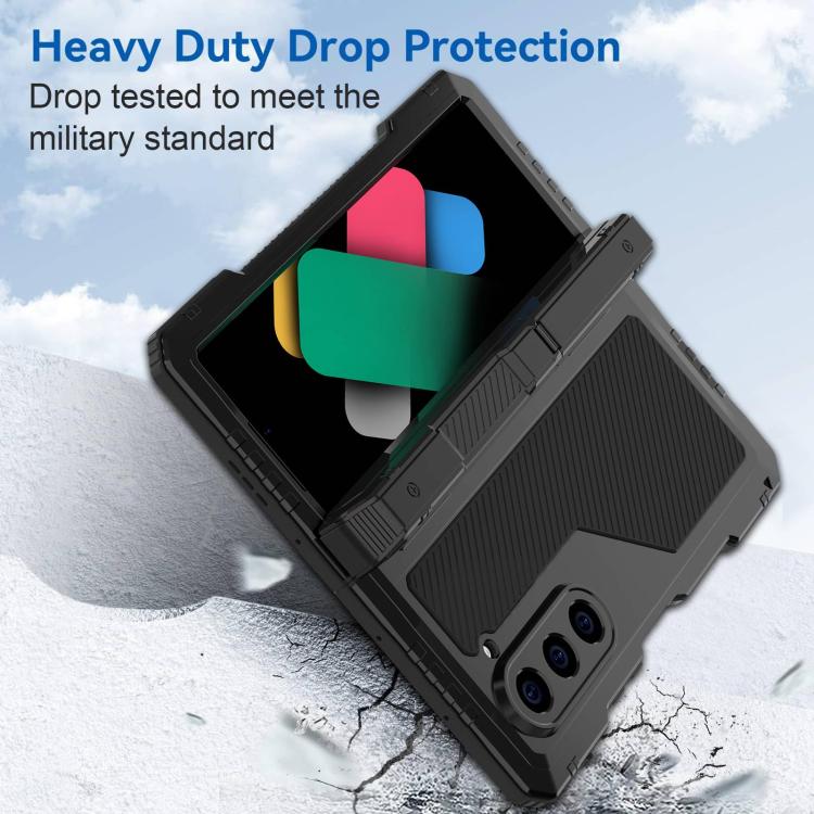 For Samsung Galaxy Z Fold6 360 Full Body Life Waterproof Metal Phone Case