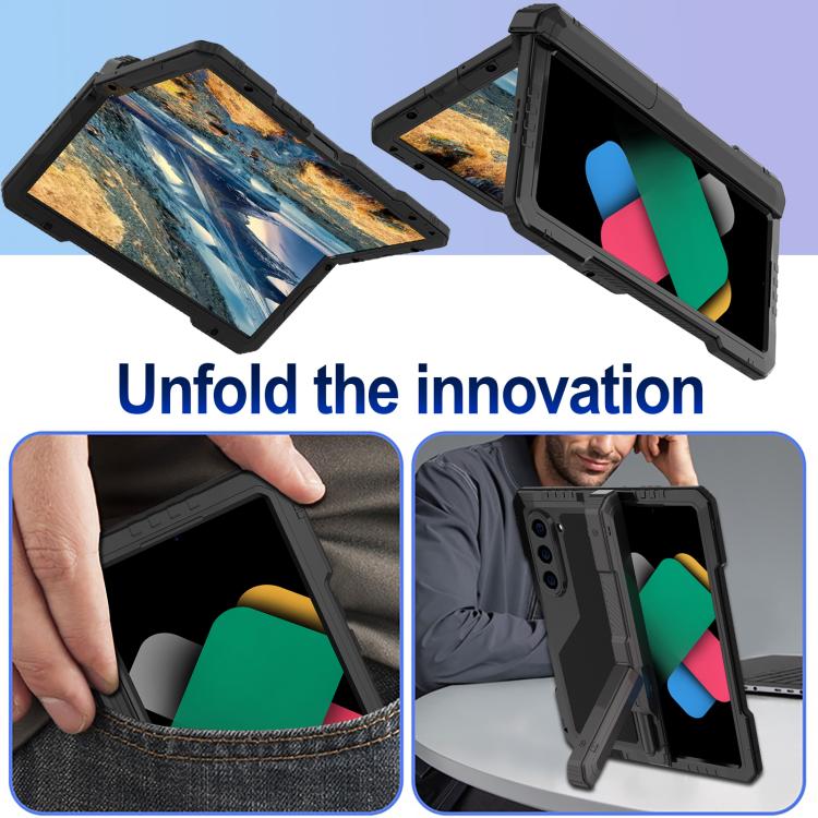 For Samsung Galaxy Z Fold6 360 Full Body Life Waterproof Metal Phone Case