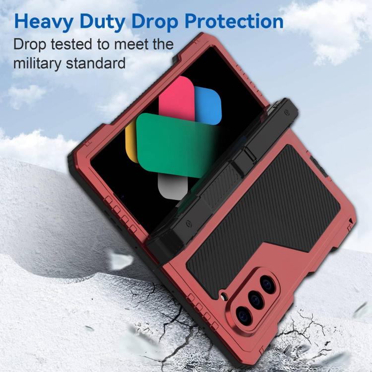 For Samsung Galaxy Z Fold6 360 Full Body Life Waterproof Metal Phone Case