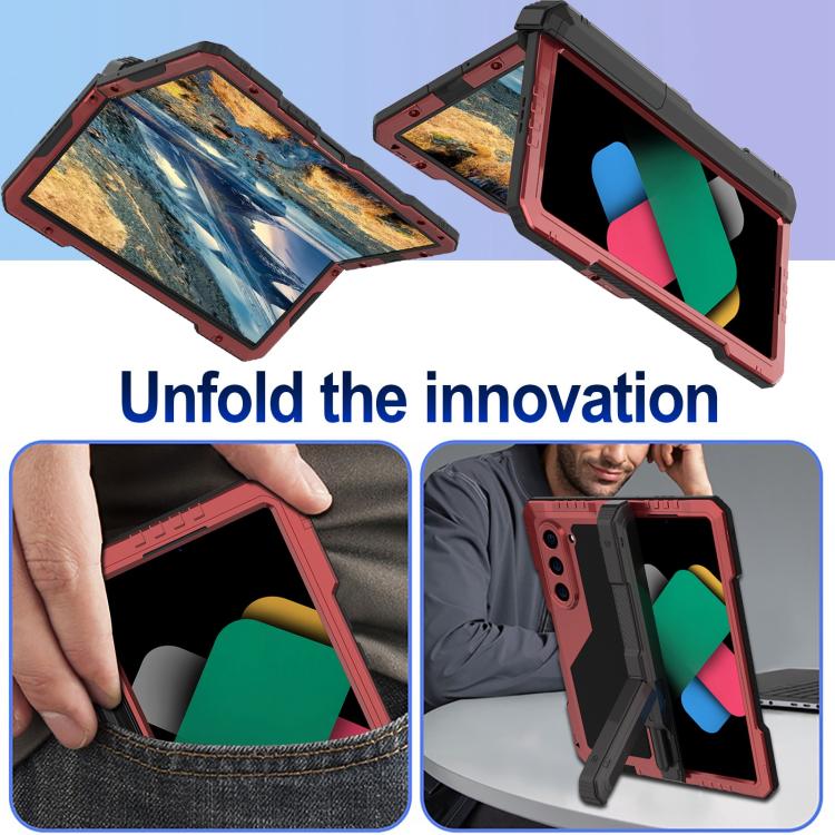 For Samsung Galaxy Z Fold6 360 Full Body Life Waterproof Metal Phone Case