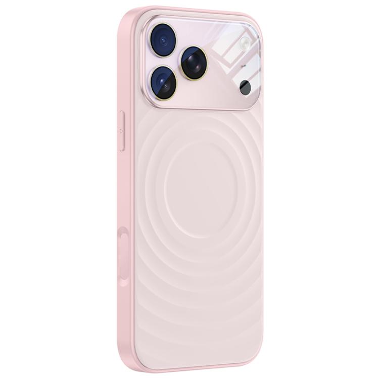 For iPhone 17 Pro Max Ripple Texture Large Windows Liquid Silicone Phone Case