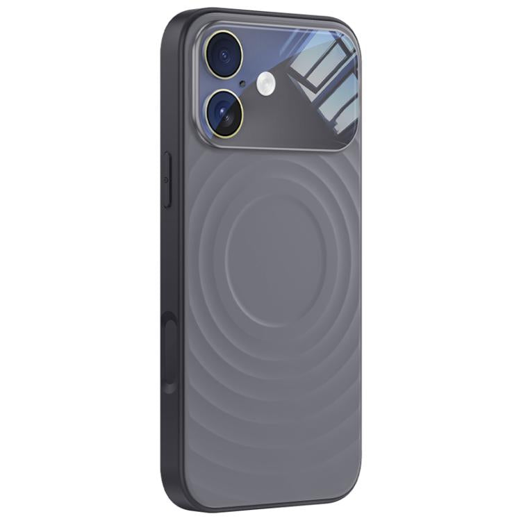 For iPhone 17 Ripple Texture Large Windows Liquid Silicone Phone Case