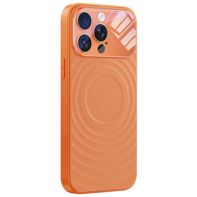 For iPhone 15 Pro Ripple Texture Large Windows Liquid Silicone Phone Case