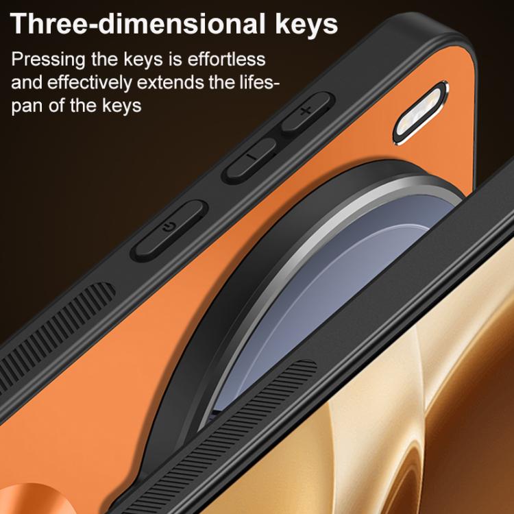 For vivo X200 Ice Magnetic Straight Edge Lens Holder Magnetic Phone Case
