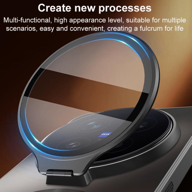 For vivo X300 Ultra Ice Magnetic Straight Edge Lens Holder Magnetic Phone Case