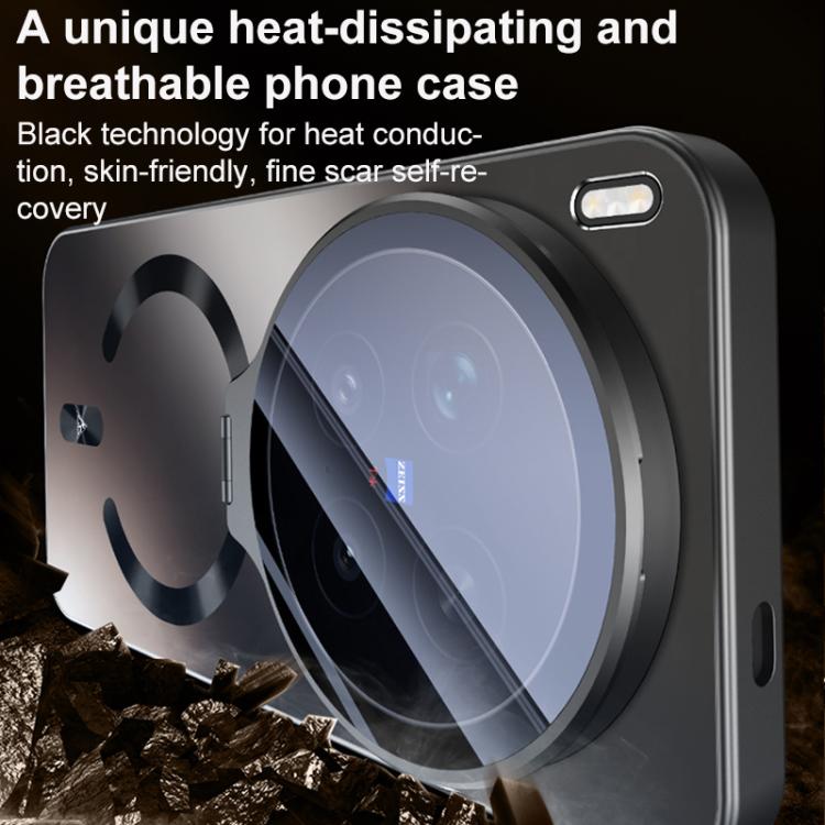 For vivo X300 Ultra Ice Magnetic Straight Edge Lens Holder Magnetic Phone Case