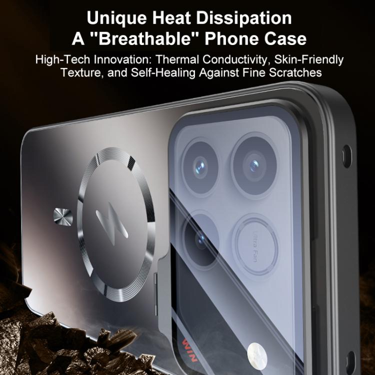 For Honor Win 5G Straight Edge Camshield Lens Frame Holder Magnetic Phone Case