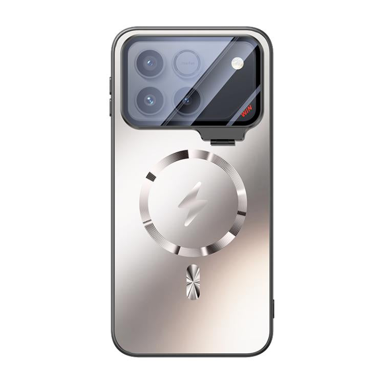 For Honor Win 5G Straight Edge Camshield Lens Frame Holder Magnetic Phone Case