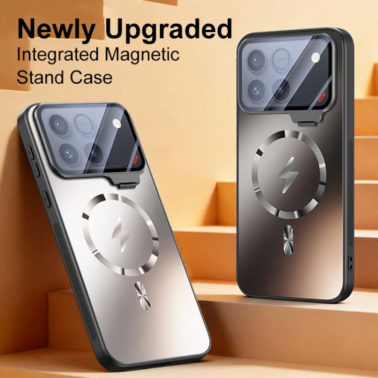 For Honor Win RT 5G Straight Edge Camshield Lens Frame Holder Magnetic Phone Case