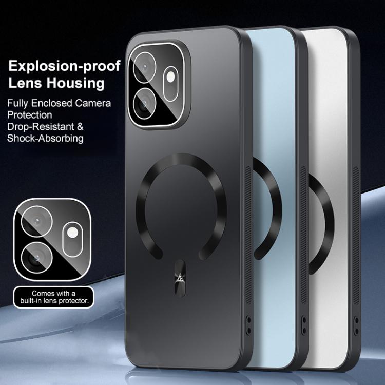 For OnePlus 15T Ice Magnetic Explosion-proof Lens Film PC Phone Case