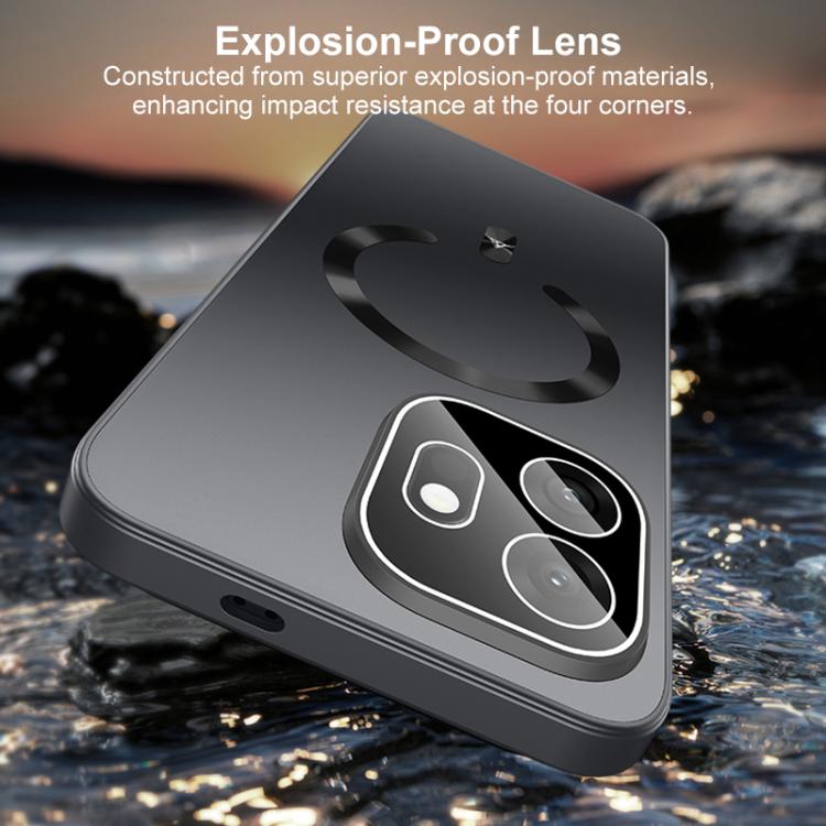 For OnePlus 15T Ice Magnetic Explosion-proof Lens Film PC Phone Case