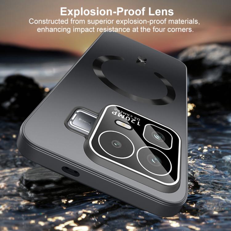 For Realme Neo8 5G Ice Magnetic Explosion-proof Lens Film PC Phone Case