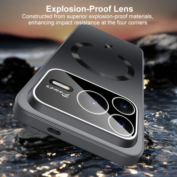 For Honor Power2 Ice Magnetic Explosion-proof Lens Film PC Phone Case