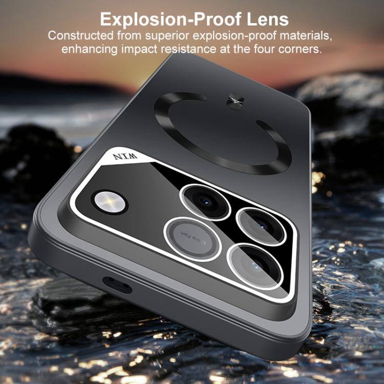 For Honor Win 5G Ice Magnetic Explosion-proof Lens Film PC Phone Case