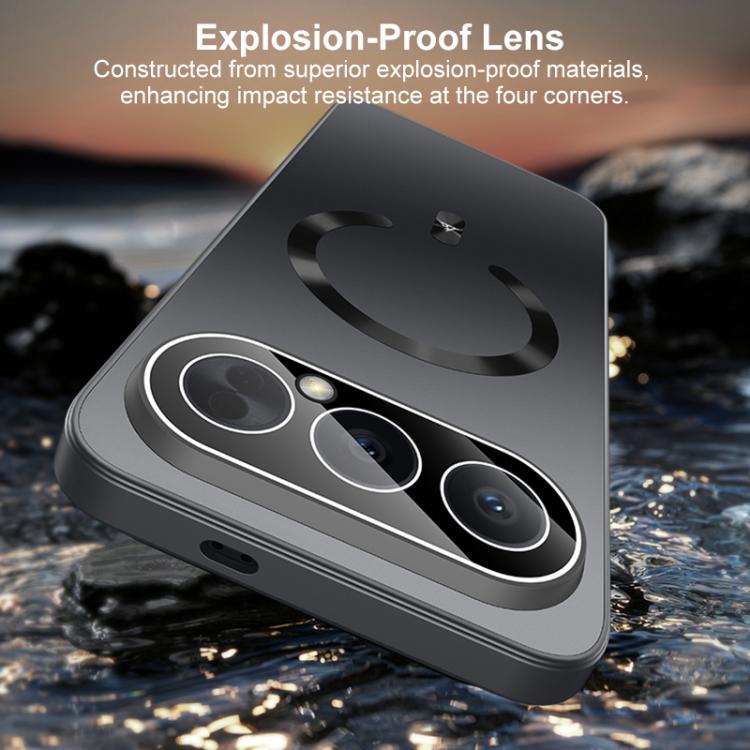 For Honor 500 Global 155.8mm Ice Magnetic Explosion-proof Lens Film PC Phone Case
