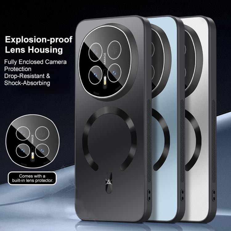 For Honor Magic8 Ice Magnetic Explosion-proof Lens Film PC Phone Case
