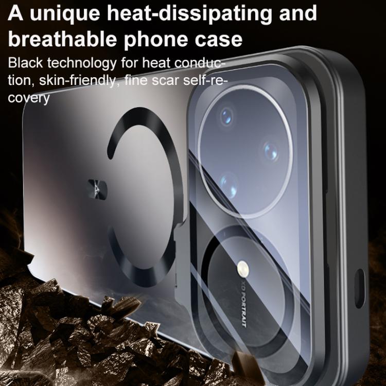 For Huawei nova 15 Ultra Ice Magnetic Straight Edge Lens Holder Magnetic Phone Case