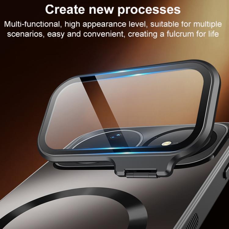 For Huawei nova 15 Ultra Ice Magnetic Straight Edge Lens Holder Magnetic Phone Case