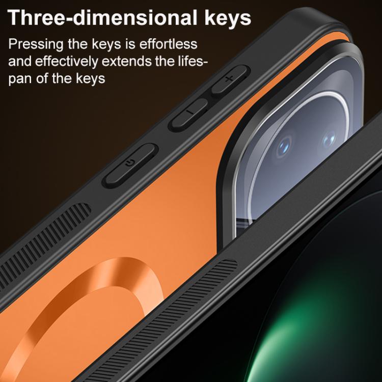 For Huawei nova 15 Ultra Ice Magnetic Straight Edge Lens Holder Magnetic Phone Case