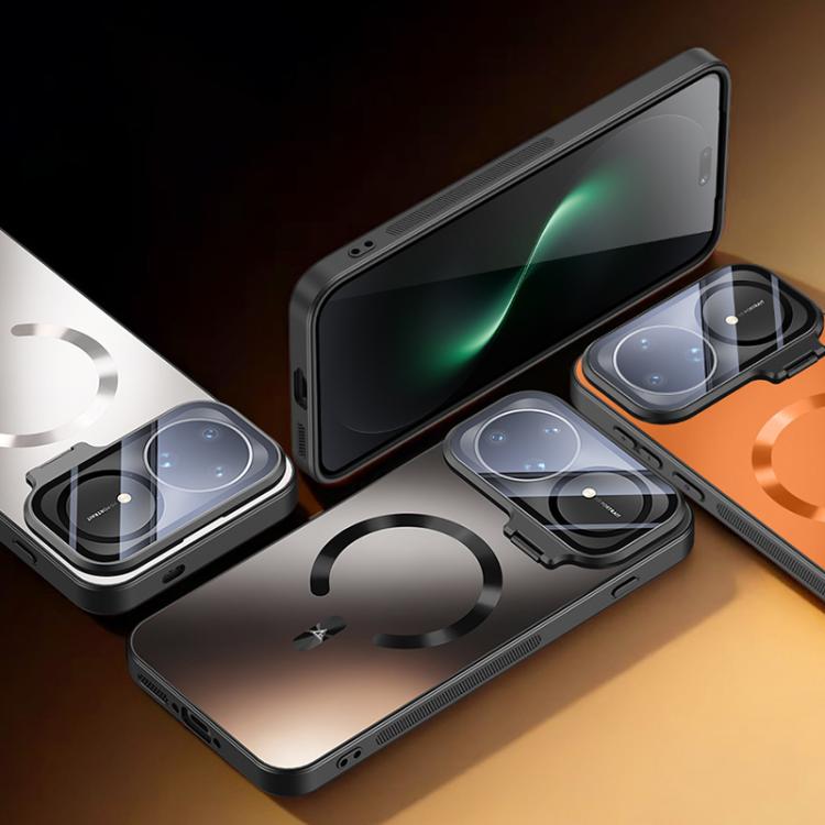 For Huawei nova 15 Ultra Ice Magnetic Straight Edge Lens Holder Magnetic Phone Case