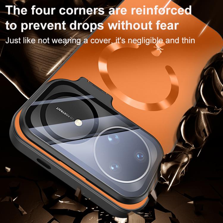 For Huawei nova 15 Ultra Ice Magnetic Straight Edge Lens Holder Magnetic Phone Case