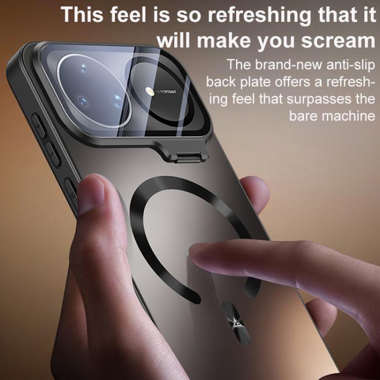For Huawei nova 15 Ultra Ice Magnetic Straight Edge Lens Holder Magnetic Phone Case