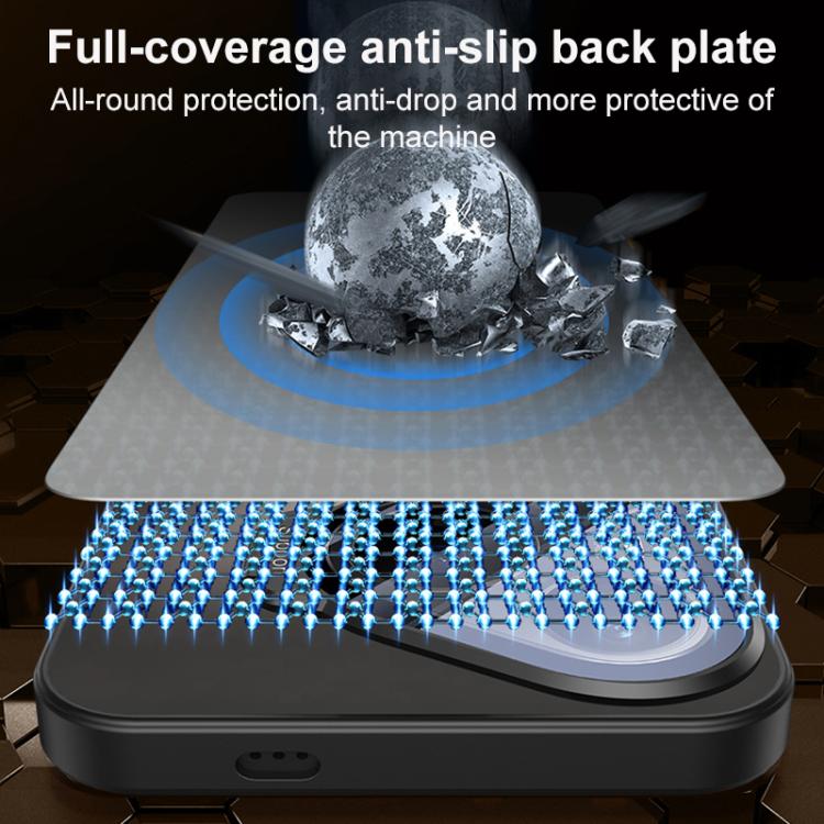 For Huawei Pura 70 Ice Magnetic Straight Edge Lens Holder Magnetic Phone Case