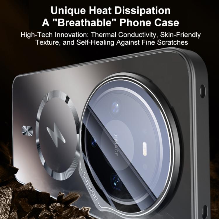 For Huawei Mate 70 Straight Edge Camshield Lens Frame Holder Magnetic Phone Case