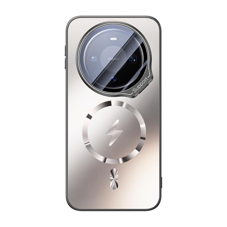 For Huawei Mate 70 Straight Edge Camshield Lens Frame Holder Magnetic Phone Case