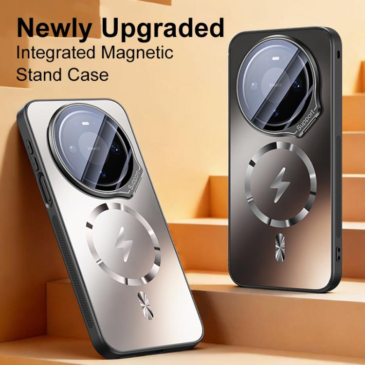 For Huawei Mate 70 Straight Edge Camshield Lens Frame Holder Magnetic Phone Case