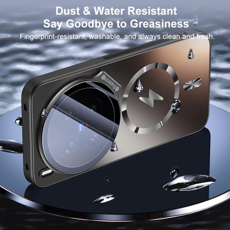 For Huawei Mate 70 Straight Edge Camshield Lens Frame Holder Magnetic Phone Case