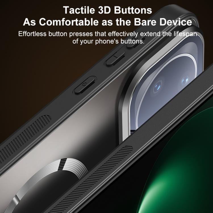 For Huawei nova 15 Pro Straight Edge Camshield Lens Frame Holder Magnetic Phone Case