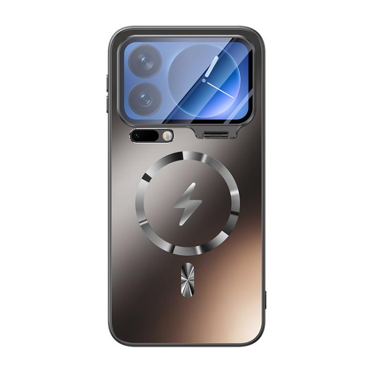 For Xiaomi 17 Pro Max Straight Edge Camshield Lens Frame Holder Magnetic Phone Case